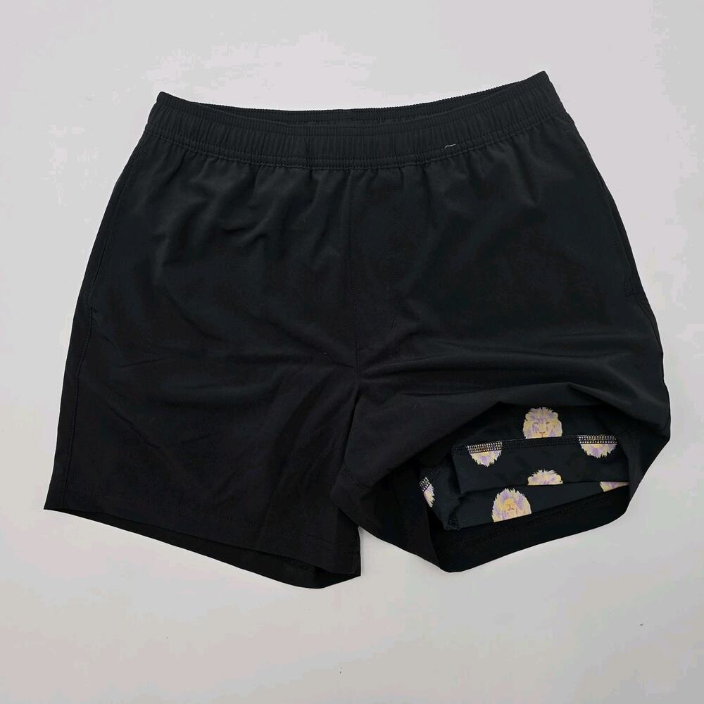 Chubbies Shorts Mens 5.5 Inch Black Lion Boxer Lined Athlounger Purple